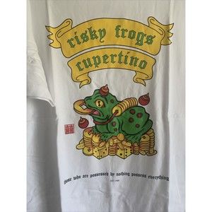88 Rising Risky Frogs Cupertino T-Shirt size large brand new with tags